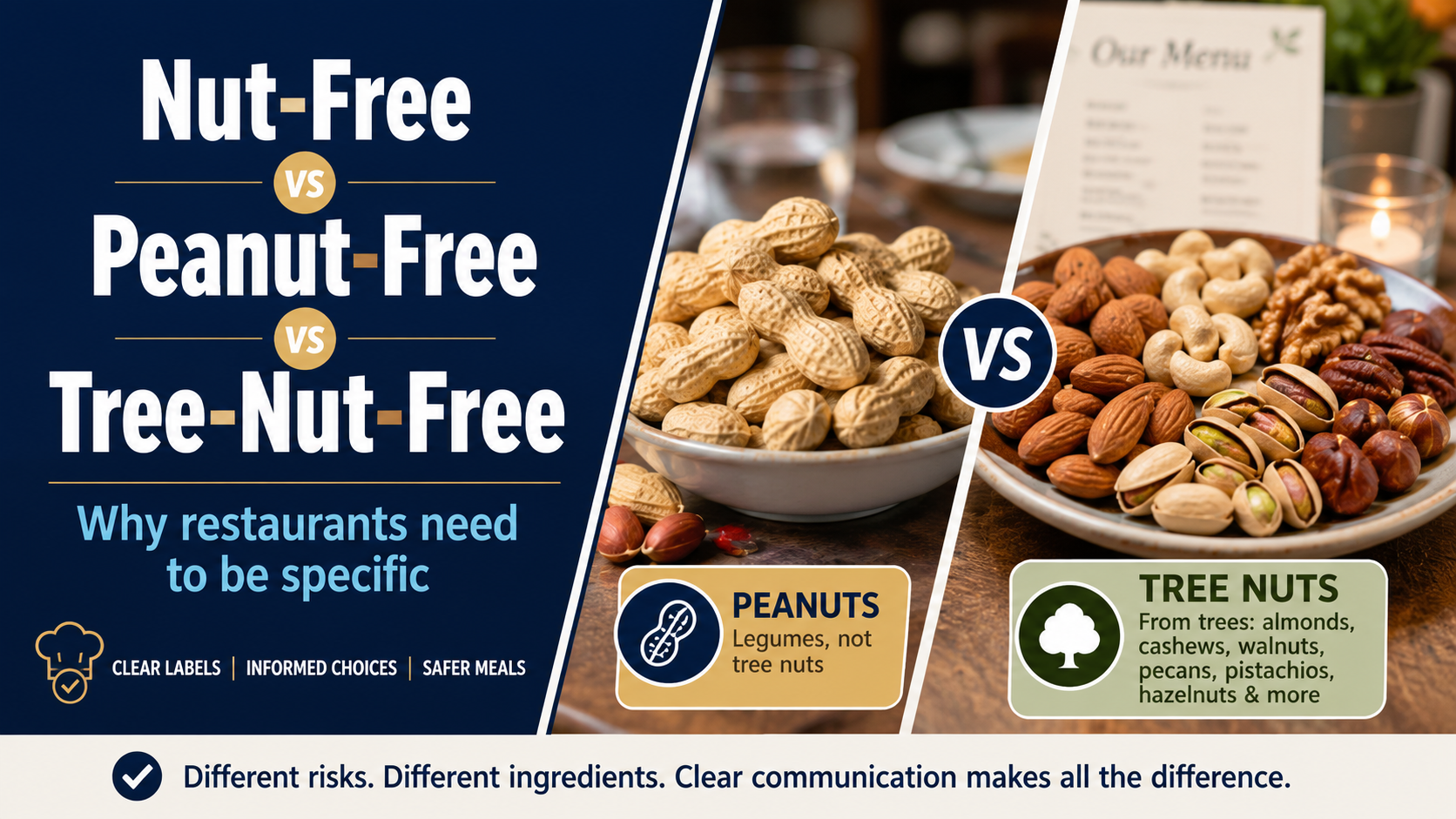 Does Nut-Free Include Peanuts? Peanut-Free vs Tree-Nut-Free Explained